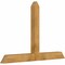 Ekena Millwork Portland Rough Sawn Timber Gable Bracket, Western Red Cedar, 72"W x 48"H x 4"D x 6"F, 16/12 Pitch GBW072X48X0406POR00RWR - alternate 2